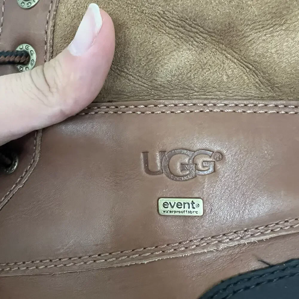 UGG Butte Mens Size 9 Brown Vibram Waterproof Outdoor Snow Boots Shoes 5521
